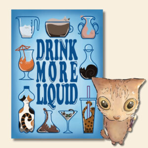 DRINK MORE LIQUID plakat